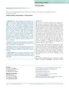 2024 Hamilton et al. Use of an Irrigating External Ventricular Drain in an Infant. Proof Of Concept_Page_1